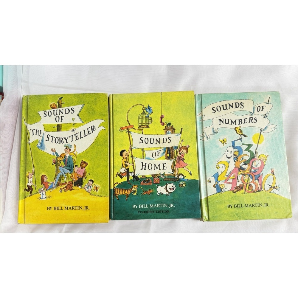 VINTAGE‎ 1966 Sounds Of Laughter Set Elementary Reading Textbook Bill Martin Jr